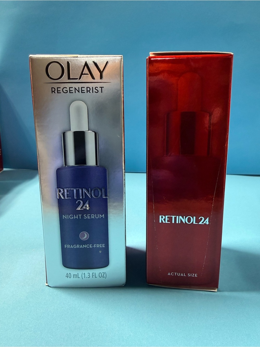 OLAY Regenerist Retinol 24 Night Serum - Blue and Red Packaging